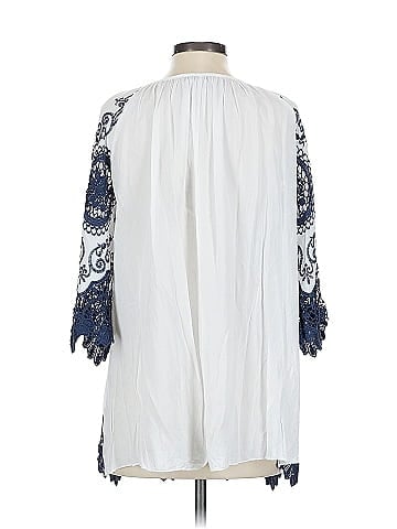 MADE IN ITALY 3/4 Sleeve Blouse (view 2)