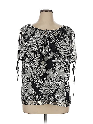 Dana Buchman Short Sleeve Silk Top (view 1)