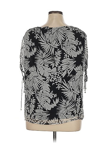 Dana Buchman Short Sleeve Silk Top (view 2)