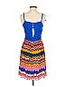 Sophia Eugene Color Block Blue Casual Dress Size 2 - photo 2