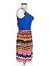 Sophia Eugene Color Block Blue Casual Dress Size 2 - photo 4