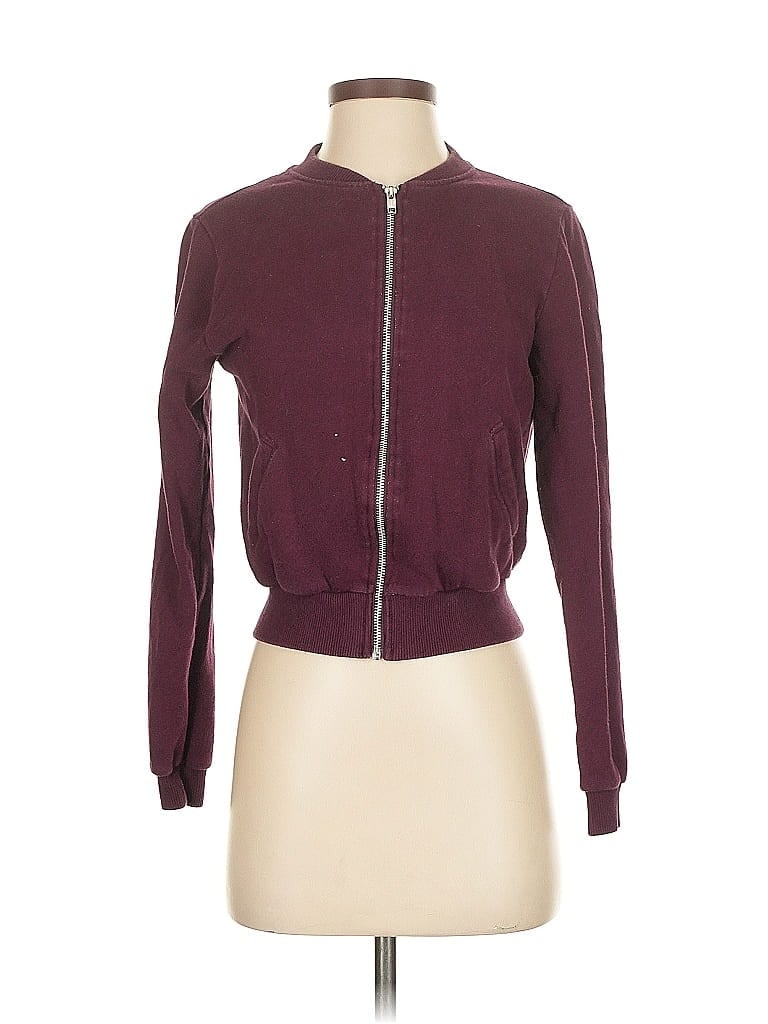 Pre-owned Divided By H&m Cardigan Sweater In Burgundy