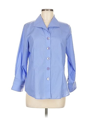 Foxcroft 3/4 Sleeve Button-Down Shirt (view 1)