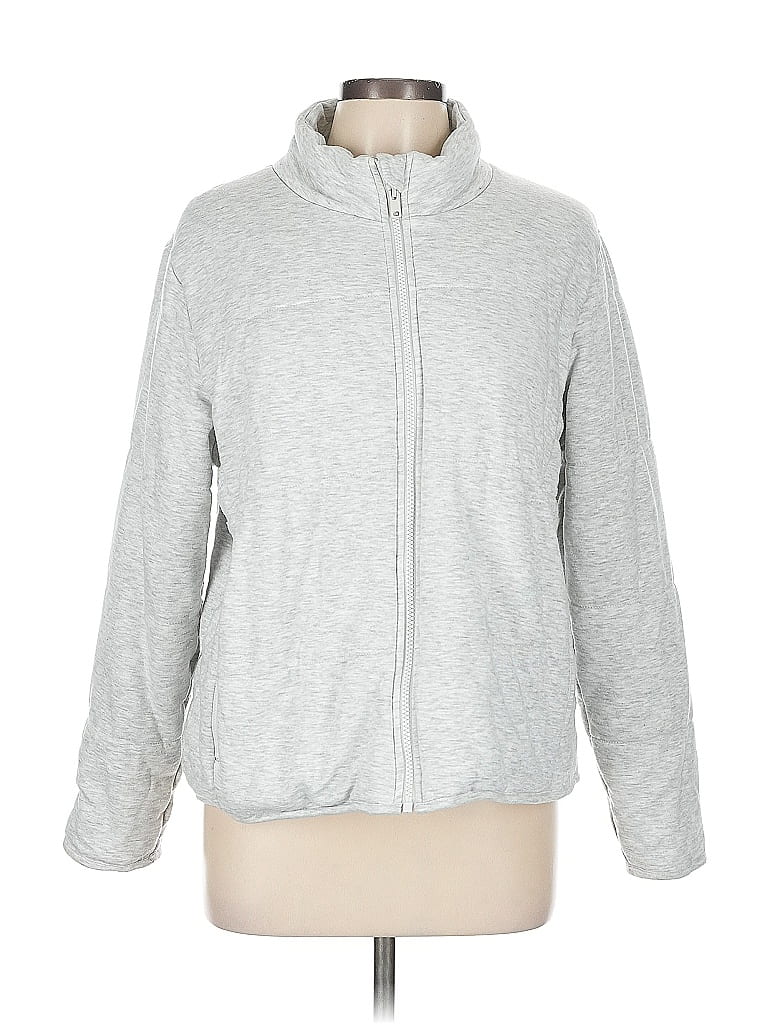 Pre-owned Three Dots Jacket In Gray