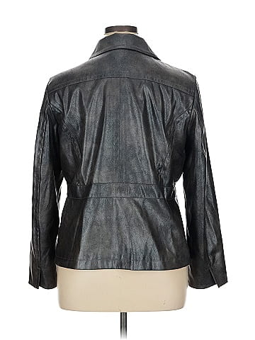 Chico's Faux Leather Jacket (view 2)