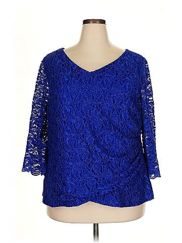 Alex Evenings 3/4 Sleeve Blouse (view 1)