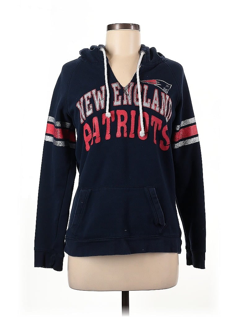 Pre-owned Victoria's Secret Pink Pullover Hoodie In Blue