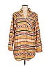 Tasha Polizzi Collection 100% Cotton Tan Long Sleeve Blouse Size M - photo 1