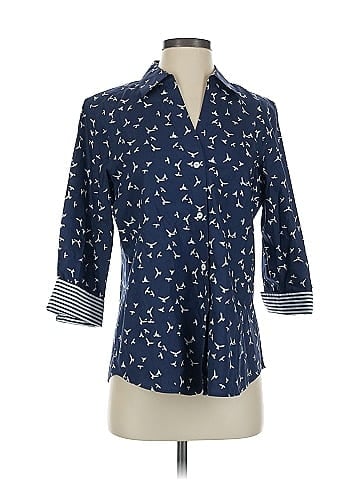 Foxcroft 3/4 Sleeve Button-Down Shirt (view 1)