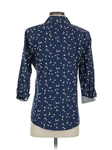 Foxcroft 3/4 Sleeve Button-Down Shirt (view 2)
