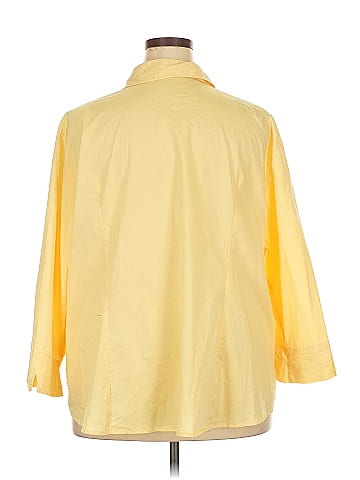 Jessica London 3/4 Sleeve Button-Down Shirt (view 2)