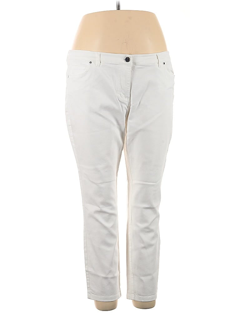 Pre-owned Per Se By Carlisle Casual Pants In White