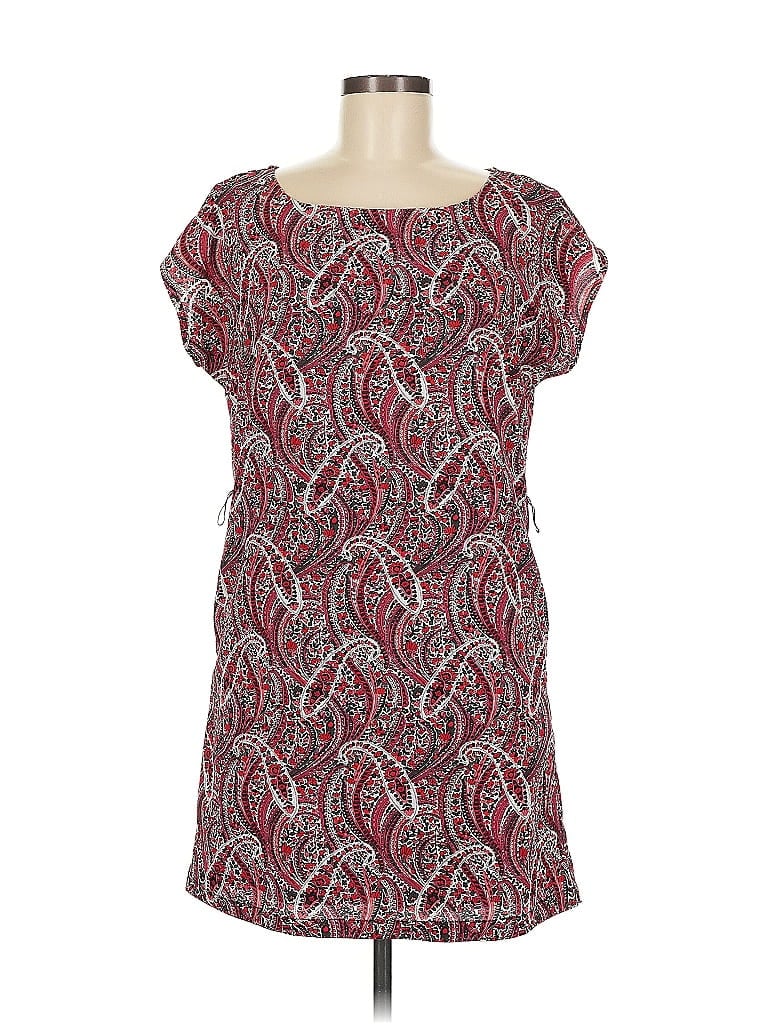 Pre-owned H&m Short Sleeve Top Red Scoop Neck Tops