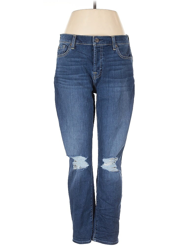 Pre-owned 7 For All Mankind Jeans In Blue