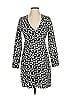 MNG Graphic Black Casual Dress Size 2 - photo 1