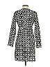 MNG Graphic Black Casual Dress Size 2 - photo 2
