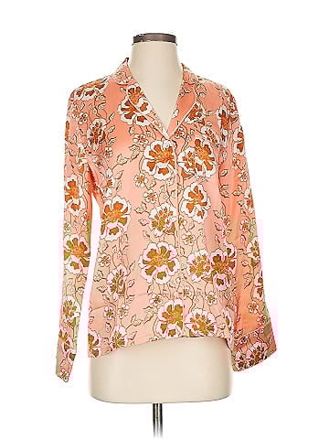 J.Crew Collection Long Sleeve Silk Top (view 1)