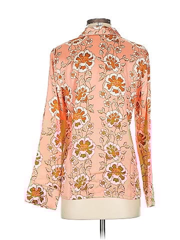 J.Crew Collection Long Sleeve Silk Top (view 2)