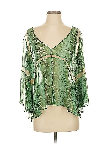Elizabeth and James 3/4 Sleeve Silk Top (view 1)