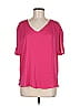 Naked Zebra 100% Polyester Pink Short Sleeve Top Size M - photo 1