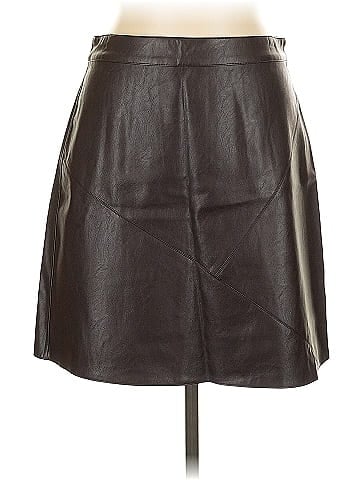 Moon River Faux Leather Skirt (view 1)