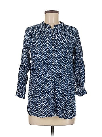Rock Flower Paper 3/4 Sleeve Button-Down Shirt (view 1)