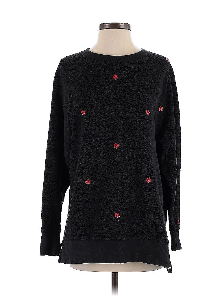 Pre-owned Victoria's Secret Pink Pullover Sweater In Black