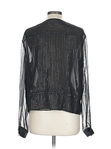 Anine Bing Long Sleeve Silk Top (view 2)