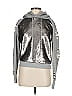 Jocelyn Metallic Silver Pullover Hoodie Size M - photo 1