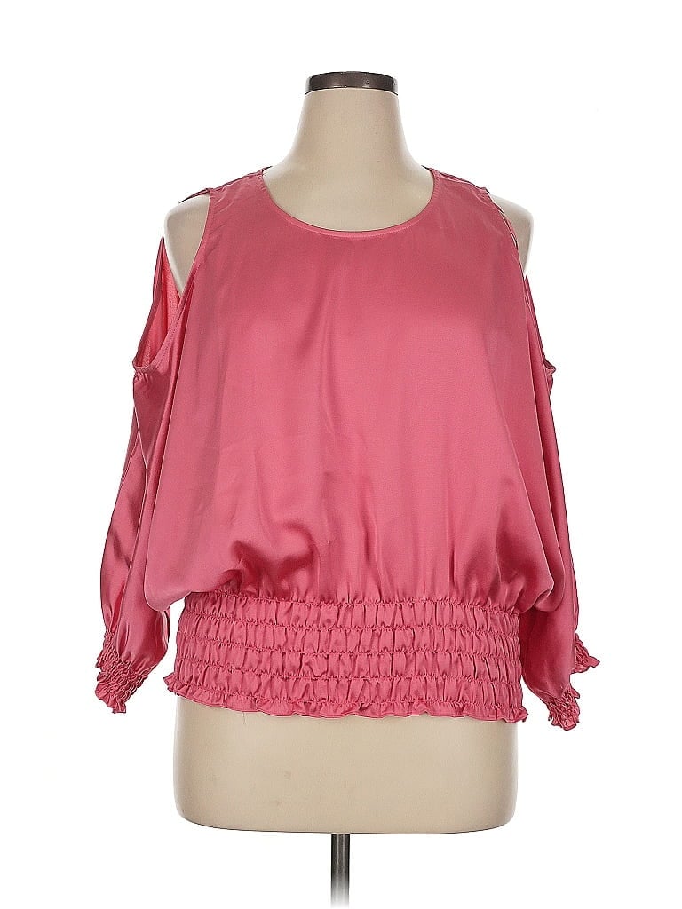 Pre-owned Vince Camuto 3/4 Sleeve Blouse In Pink