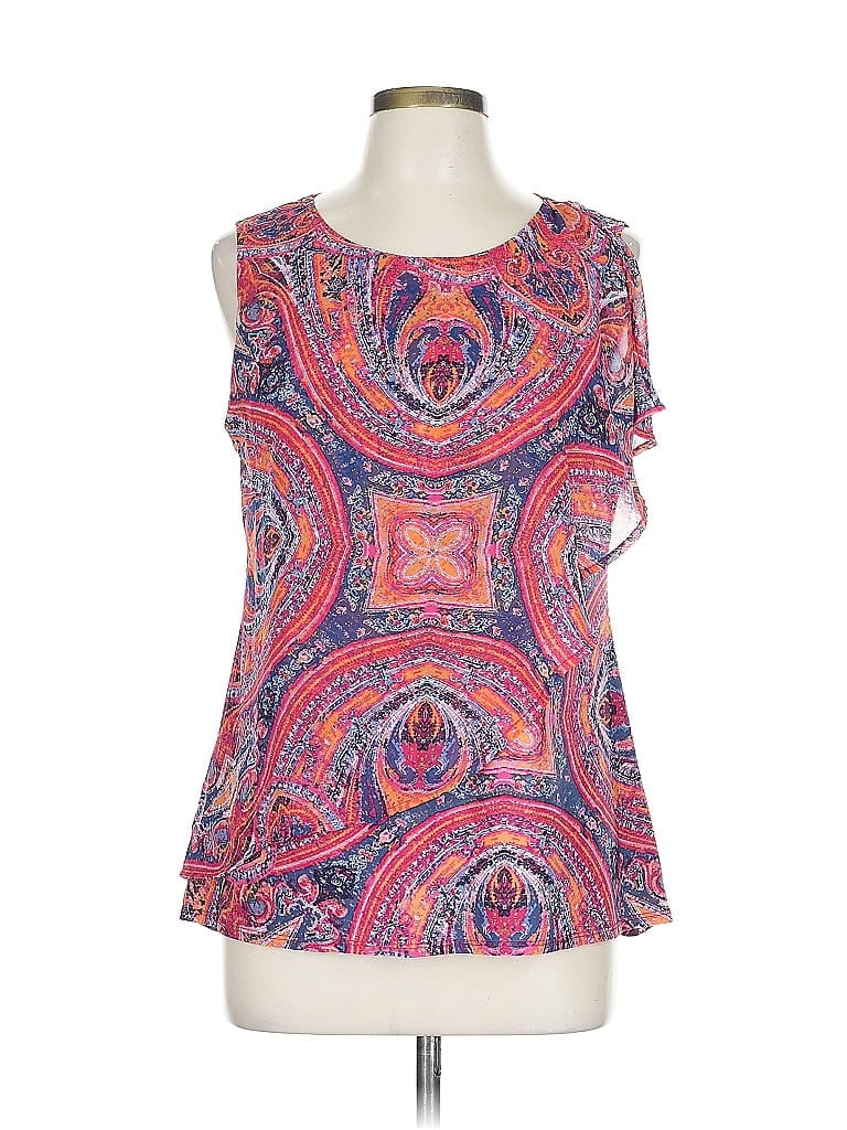 Pre-owned Dressbarn Sleeveless Blouse In Pink