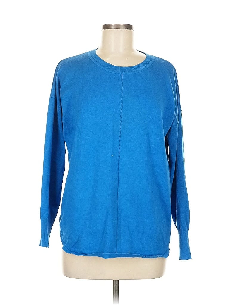 Pre-owned Max Studio Pullover Sweater In Blue