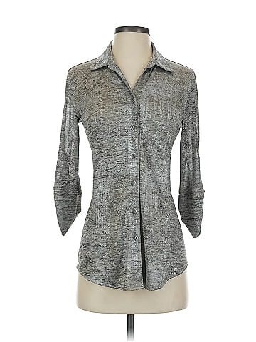 Pure Amici 3/4 Sleeve Button-Down Shirt (view 1)