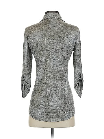 Pure Amici 3/4 Sleeve Button-Down Shirt (view 2)