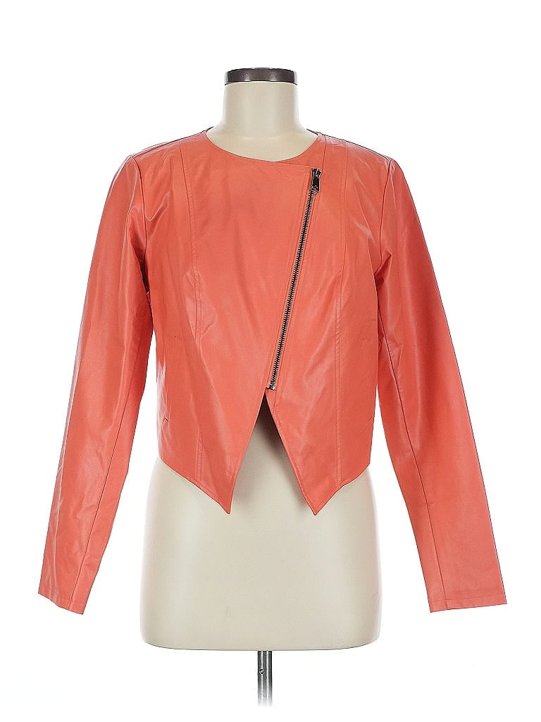 G by Giuliana Rancic 100% Polyurethane Orange Jacket Size M - photo 1