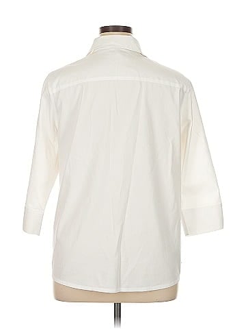 Foxcroft 3/4 Sleeve Button-Down Shirt (view 2)