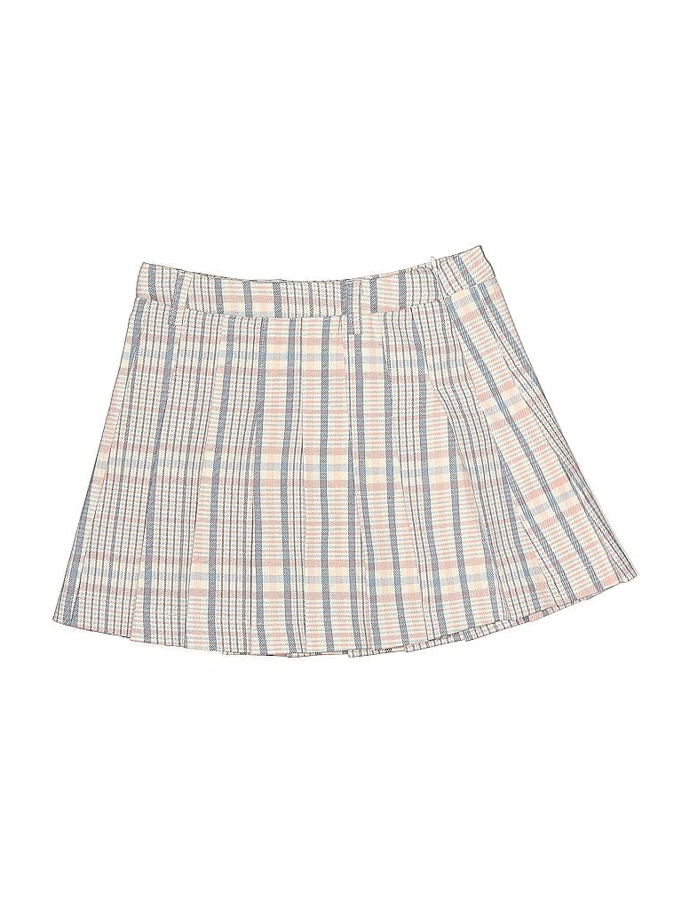 Reserved Plaid Ivory Pink Skirt Size 6 - photo 1