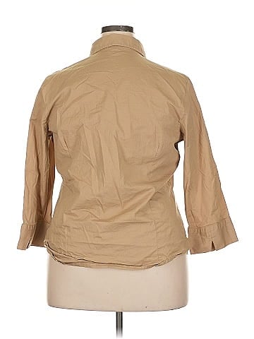 Jessica London 3/4 Sleeve Button-Down Shirt (view 2)