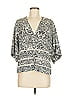 IRO 100% Polyester Gray 3/4 Sleeve Blouse Size EU (FR) 40 / US 8 - photo 1