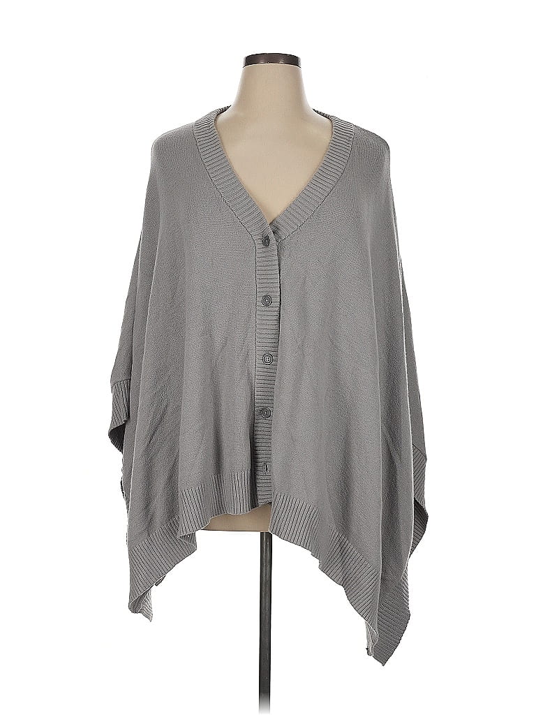 DG^2 by Diane Gilman Gray Poncho Size XL - photo 1