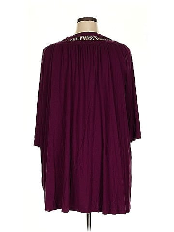 Roaman's 3/4 Sleeve Top (view 2)