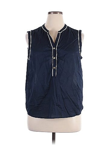 Jones New York Signature Sleeveless Button-Down Shirt (view 1)