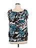 Judith 100% Polyester Teal Short Sleeve Blouse Size 1X - photo 1