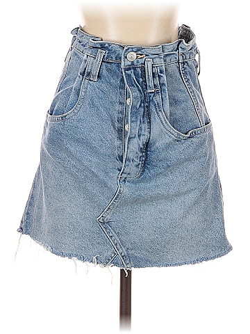 We the Free Denim Skirt (view 1)