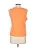 Unbranded 100% Cotton Orange White Sleeveless Top Size L - photo 2