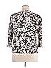 ECI Animal Print White Silver Cardigan Size XL - photo 2