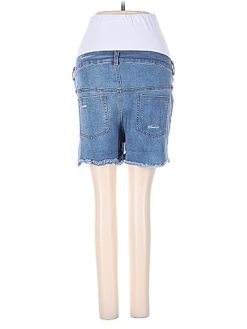 Mama Maternity Denim Shorts (view 2)