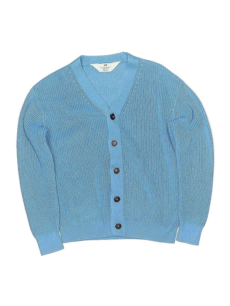 Pre-owned H&m Kids' Cardigan Sweater In Blue