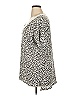 Honeyme Animal Print Silver Short Sleeve Top Size XL - photo 4