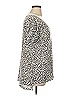 Honeyme Animal Print Silver Short Sleeve Top Size XL - photo 3